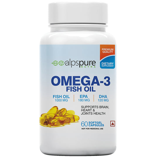 Alpspure Nutra Omega 3 Fish Oil 1000mg Softgel Capsule - Classic Derma
