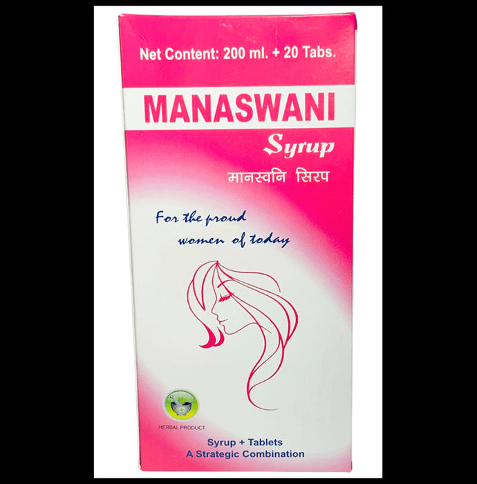 Alsence Combo Pack of Manaswami Syrup 200ml and Manaswami Tablet 20