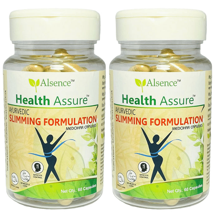Alsence Health Assure Ayurvedic Slimming Formulation Medohar Capsule (60 Each) - Classic Derma