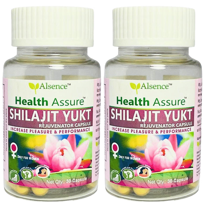 Alsence Health Assure Shilajit Yukt Rejuvenator Capsules For Women (30 Each) - Classic Derma
