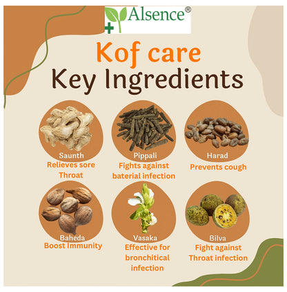 Alsence Kof Care Cough Syrup (100ml Each)