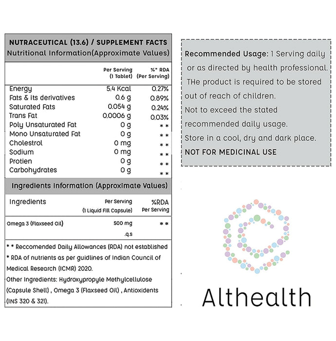 Althealth Omega 3 Tablet