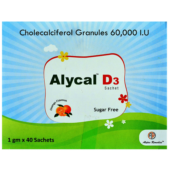 Alycal D3 Sachet (1gm Each) Sachet Orange Sugar Free - Classic Derma