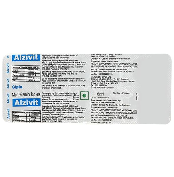Alzivit Tablet - Classic Derma