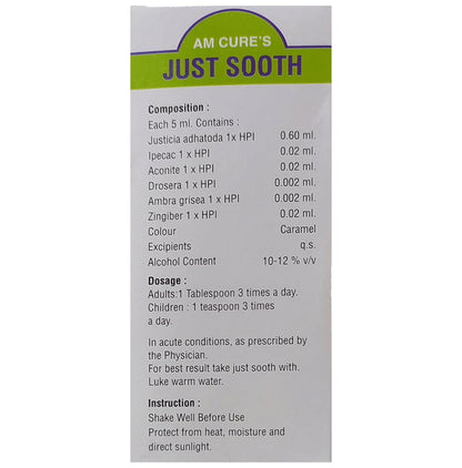 Am Cure's Just Sooth Syrup