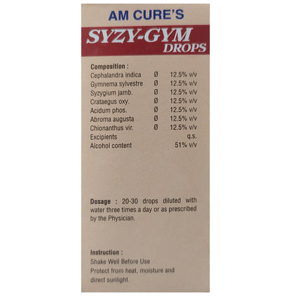 Am Cure's Syzy-Gym Oral Drops