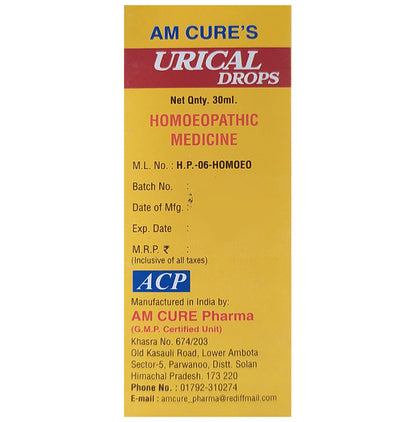 Am Cure's Urical Oral Drops