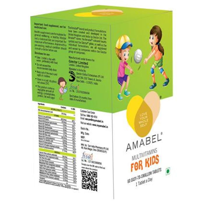 Amabel Multivitamins & Minerals For Kids Tablet - Classic Derma