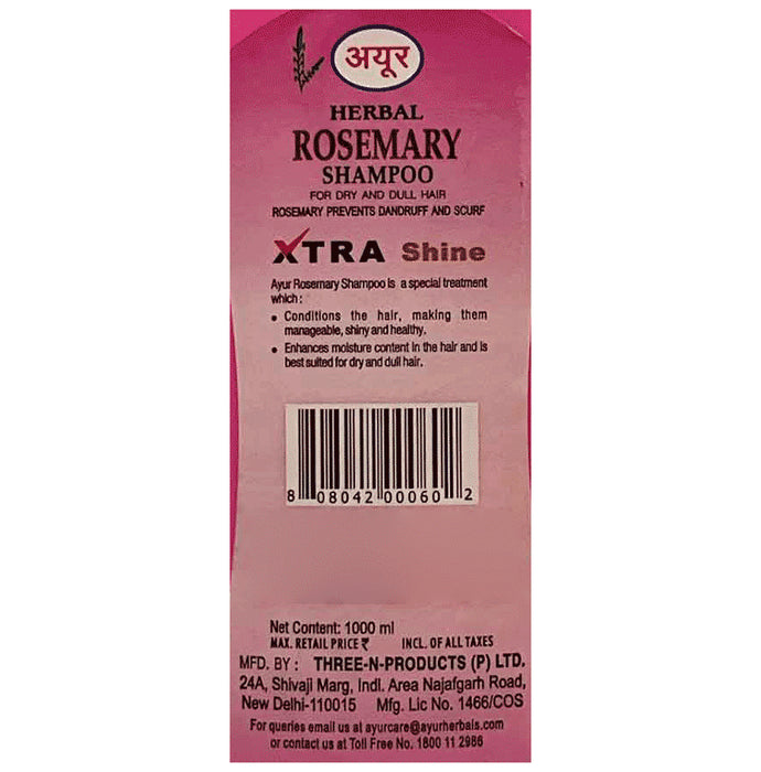 Ayur Herbal Shampoo(1000ml) Rosemary - Classic Derma