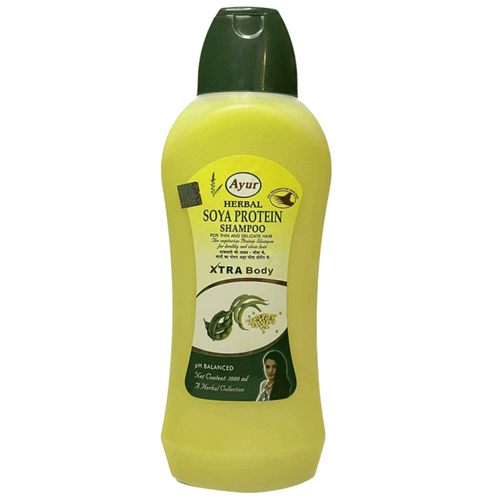 Ayur Herbal Shampoo(1000ml) Soya Protein - Classic Derma