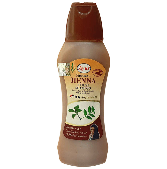 Ayur Herbal Shampoo(100ml Each) Henna and Tulsi - Classic Derma