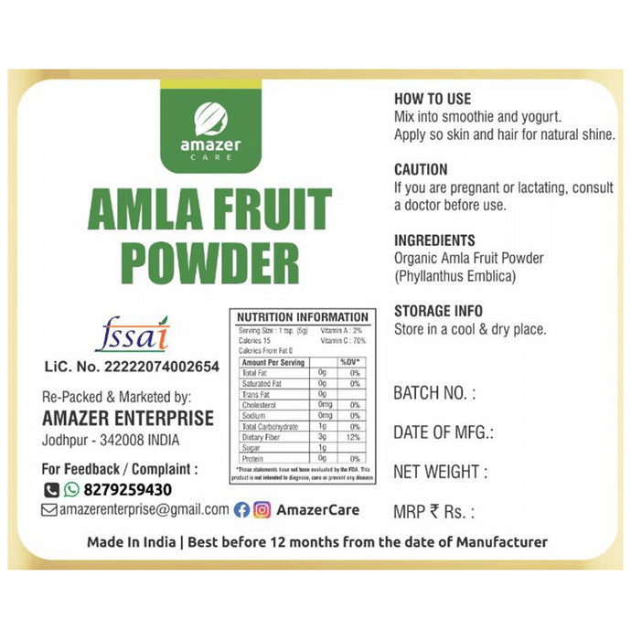 Amazer Care Amla Fruit Powder