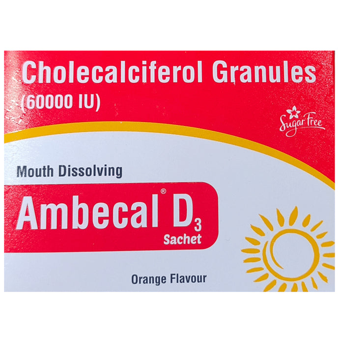 Ambecal D3 Sachet Orange Sugar Free - Classic Derma