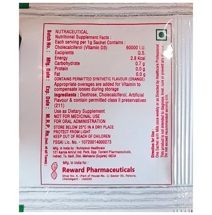 Ambecal D3 Sachet Orange Sugar Free