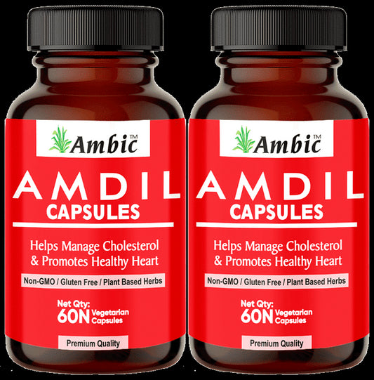 Ambic Amdil Vegetarian Capsule (60 Each) - Classic Derma