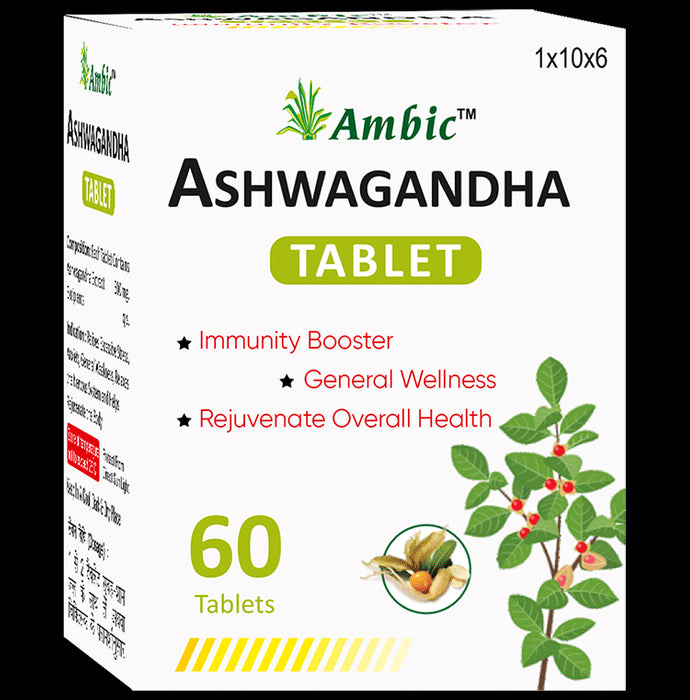 Ambic Ashwagandha Tablet Immunity Booster(60 Each) - Classic Derma