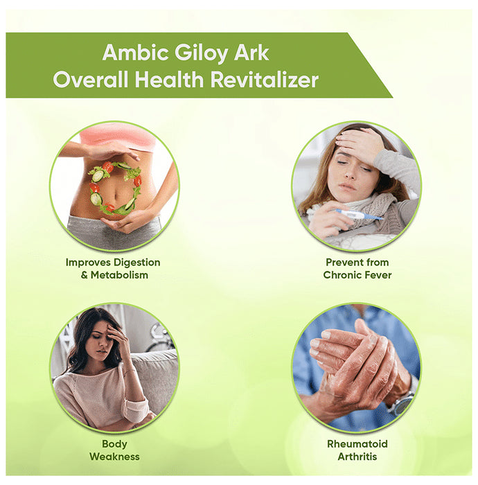 Ambic Combo Pack of Giloy Ark 300ml & 60 Giloy Ghan Vati