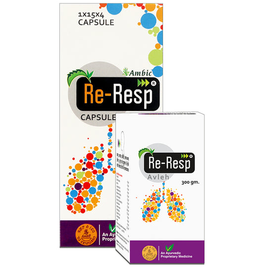 Ambic Combo Pack of Re-Resp Capsule 60 and Re-Resp Avleh 300gm - Classic Derma