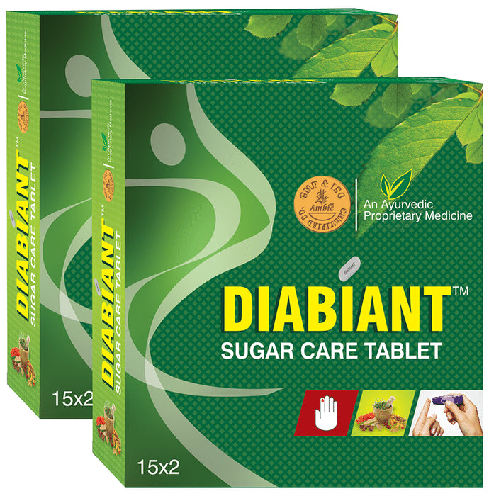 Ambic Diabetes Care Juice 500ml and Diabiant Sugar Care Tablet 30