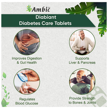 Ambic Diabiant Sugar Care Tablet for Diabetes Care (30 Each)