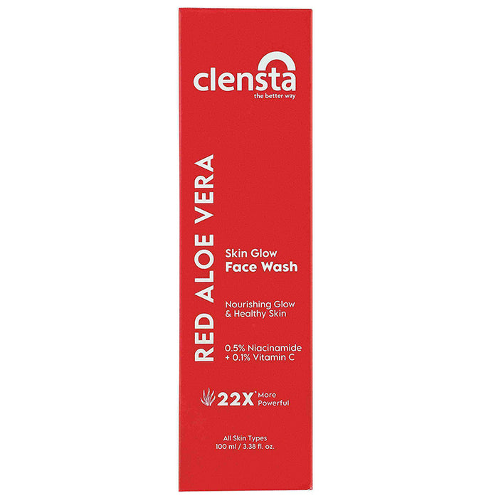 Clensta Red Aloe Vera Skin Glow Face Wash - Classic Derma