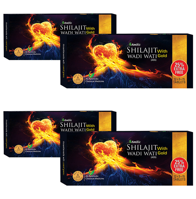 Ambic Shilajit with Wadi Wati Gold ASS (15 Each) - Classic Derma