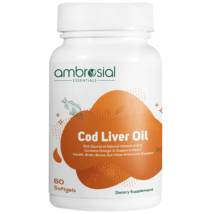Ambrosial Essentials Cod Liver Oil Softgels - Classic Derma