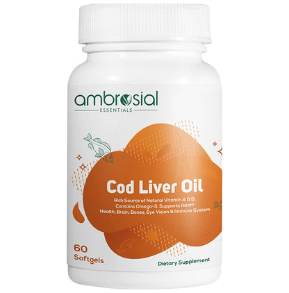 Ambrosial Essentials Cod Liver Oil Softgels - Classic Derma