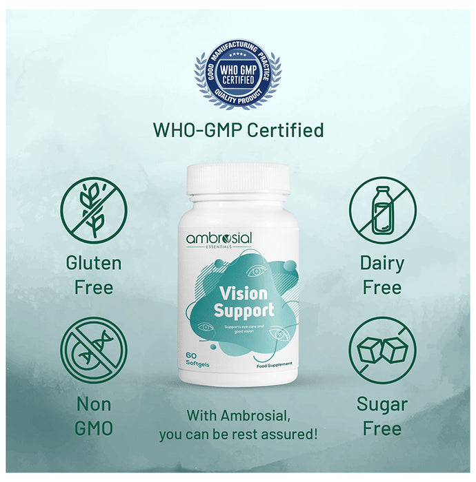 Ambrosial Essentials Vision Support Softgels