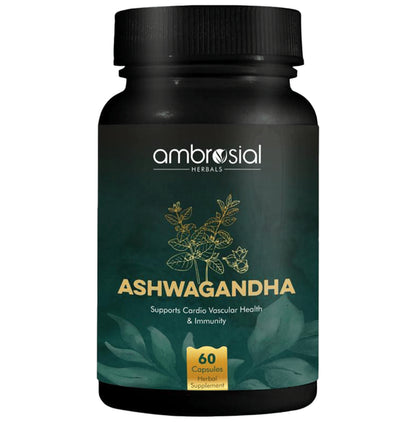 Ambrosial Herbals Ashwagandha Capsule - Classic Derma