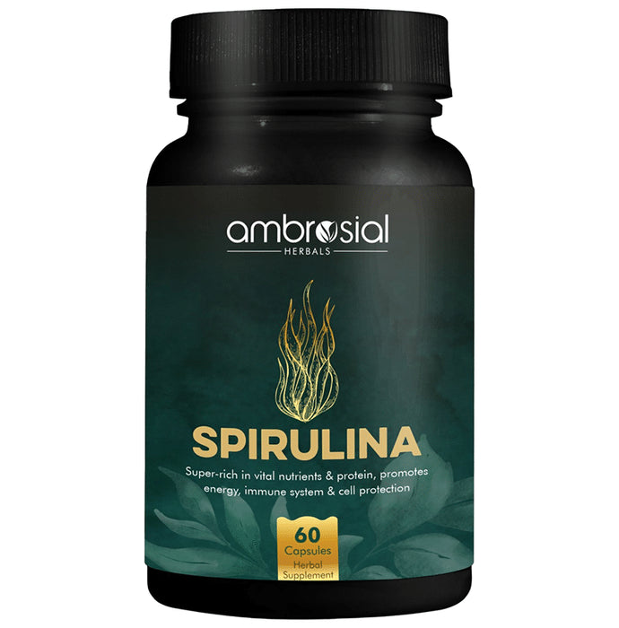 Ambrosial Herbals Spirulina Capsule - Classic Derma