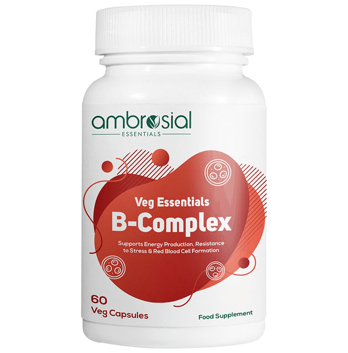 Ambrosial Veg Essentials B-Complex Veg Capsule - Classic Derma