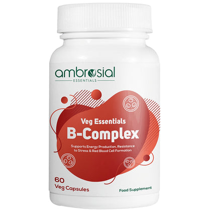 Ambrosial Veg Essentials B-Complex Veg Capsule - Classic Derma