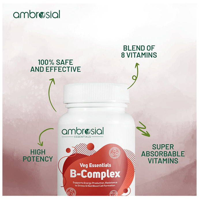 Ambrosial Veg Essentials B-Complex Veg Capsule