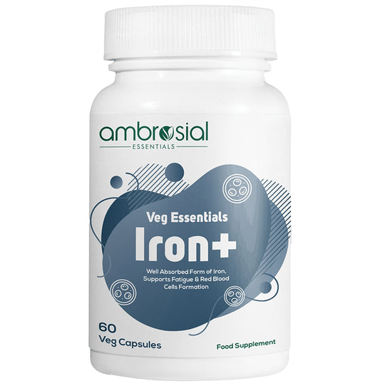 Ambrosial Veg Essentials Iron+ Veg Capsule - Classic Derma