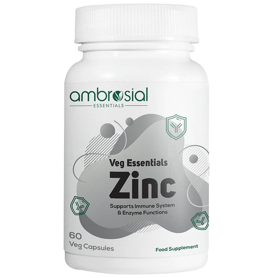 Ambrosial Veg Essentials Zinc Veg Capsule - Classic Derma