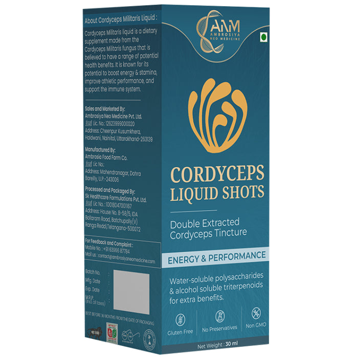 Ambrosiya Cordyceps Liquid Shots
