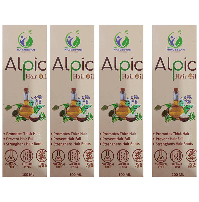 Amrit Navjeevan Alpic Hair Oil (100ml Each) - Classic Derma