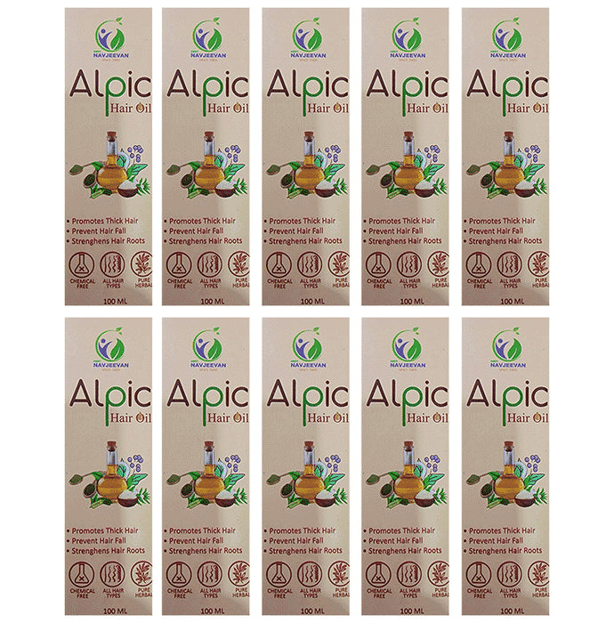 Amrit Navjeevan Alpic Hair Oil (100ml Each) - Classic Derma