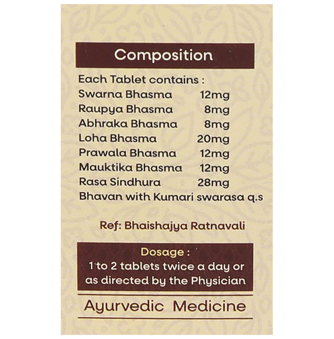 Amrita Brihat Vat Chintamani Ras Tablet