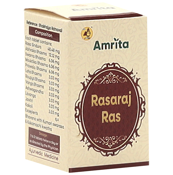 Amrita Rasaraj Ras Tablet - Classic Derma