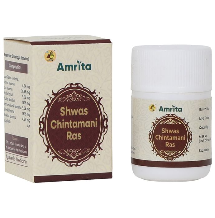 Amrita Shwas Chintamani Ras Tablet - Classic Derma