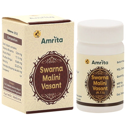 Amrita Swarna Malini Vasant Tablet - Classic Derma