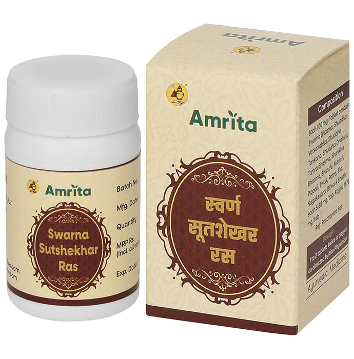 Amrita Swarna Sutshekhar Ras Tablet - Classic Derma