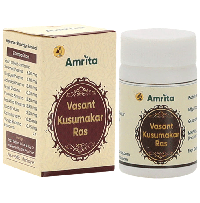 Amrita Vasant Kusumakar Ras Tablet