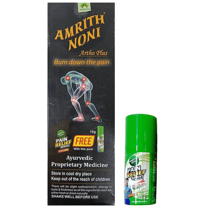 Amrith Noni Artho Plus for Pain Relief with 15gm Pain Relief Spray Free - Classic Derma