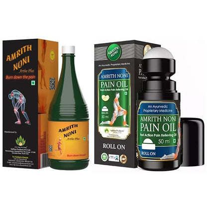 Amrith Noni Artho Plus with Amrith Noni Pain Oil 50ml Free - Classic Derma