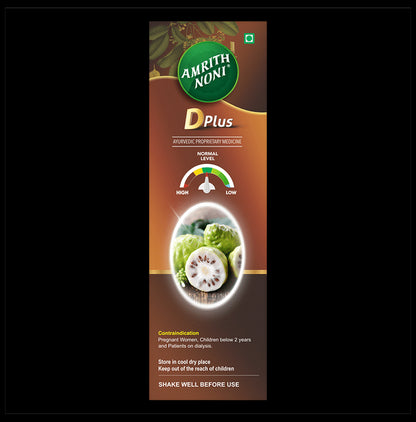 Amrith Noni D Plus Liquid | An Ayurvedic Human Clinical Trail tested formula| Helps to manage Blood Sugar Levels in Diabetes