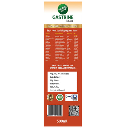 Amrith Noni Gastrine Liquid for Gastritis & Indigestion Sugar Free