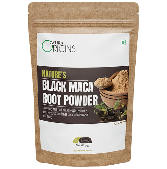 Ayura Origins Nature's Black Maca Root Powder - Classic Derma